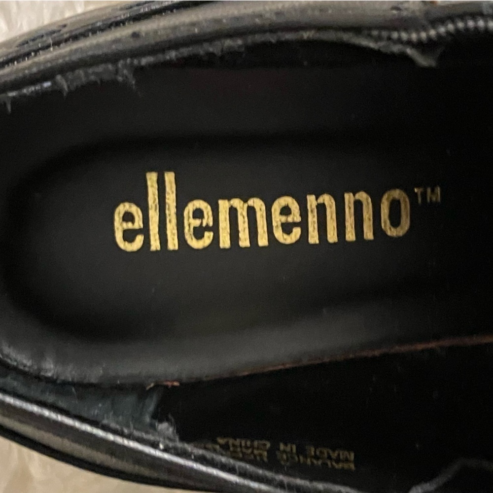 EUC Ellemenno Coastal Cowgirl Black Ankle Boots Booties Western Like New Sz 7.5M - Picture 9 of 11